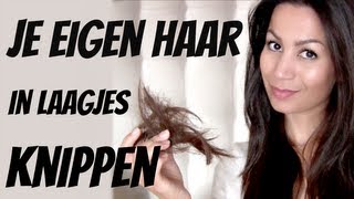 Je eigen haar in laagjes knippen [upl. by Rakia]