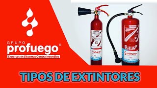 Tipos de Extintores de Incendio  Grupo Profuego [upl. by Leola]