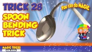 Spoon Bending Illusion Revealed  Visible Spoon Bend Tutorial [upl. by Ruzich]