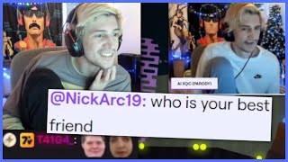 xQc reacts to AI xQc reveal his best friend [upl. by Genisia]