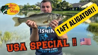 USA BIG BASS CAUGHT IN LAKE  DIDNT EXPECT THIS  viral usa [upl. by Suiraj]