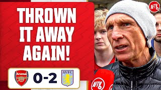 I’m Hurt We’ve Thrown It Away Again Lee Judges  Arsenal 02 Aston Villa [upl. by Geordie]