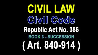 Audio Codal Civil Code  Philippines Part 3 Book 3 audiocodal succession law [upl. by Enillebyam552]