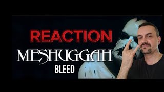 MESHUGGAH  Bleed Official Music Video reaction [upl. by Eidak]