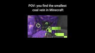 when i found coal vein😵‍💫😏 shortfeed minecraft wronggamerz [upl. by Shifrah701]