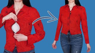 How to upsize a blousejacket without using any additional fabric simply and easily [upl. by Corkhill]