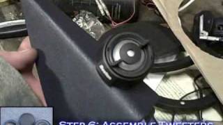 How To Install Car Speakers w Passive CrossOvers Mid Drivers amp Tweeters  Stereo System Tutorial [upl. by Llerrem]