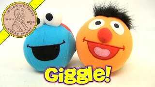 Sesame Street Bert amp Ernie Elmo amp Cookie Monster Giggle Balls [upl. by Arly521]