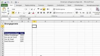 Verticaal zoeken in Microsoft Office Excel [upl. by Jotham952]