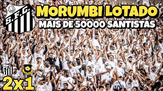 🤯 Festa Incrivel da TORCIDA DO SANTOS no MORUMBI Lotado 50000 Torcedores [upl. by Annohsal]