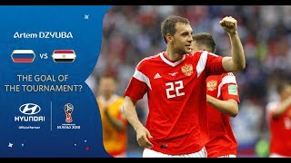 Artem DZYUBA goal vs Egypt  2018 FIFA World Cup  Hyundai Goal of the Tournament Nominee [upl. by Kcorb]