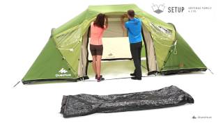 Como montar a barraca Arpenaz Family 42 Quechua  Exclusividade Decathlon [upl. by Sulrac]