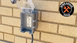 Outdoor GFCI Outlet Installation for Beginners [upl. by Lew]