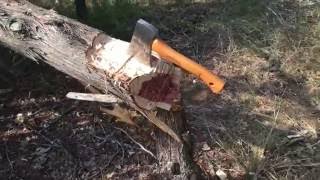 Wetterlings Mini Belt Hatchet Build Using a Vintage Head [upl. by Nylyaj]