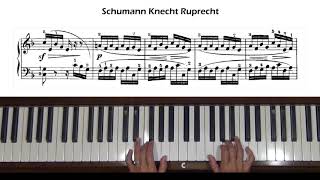 Schumann Knecht Ruprecht Album for the Young Op 68 No 12 Piano Tutorial [upl. by Rowen230]