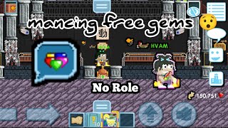 PROFIT MANCING NO ROLE  MANCING GEMS MENGGUNAKAN GEMONADE  GROWTOPIA INDONESIA [upl. by Dnomhcir]