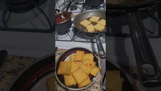 Crispy Polenta 🌽 italian italianfood cooking explore viral fyp shorts [upl. by Aerbma621]