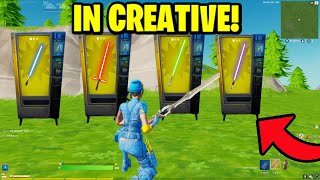 How To Get LIGHTSABERS in Your Creative Island Fortnite [upl. by Kyre]