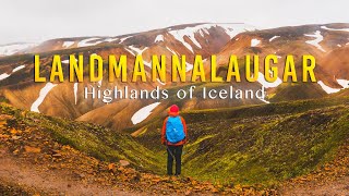 Best Hiking in Landmannalaugar  The Highlands of ICELAND 4K [upl. by Nirda378]