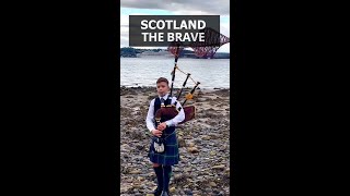 Bagpipes  Scotland The Brave Live At The Forth Bridges shorts [upl. by Annais]