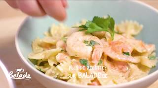 Pâtes aux tomates fraîches scampi crème persil plat [upl. by Dduj]