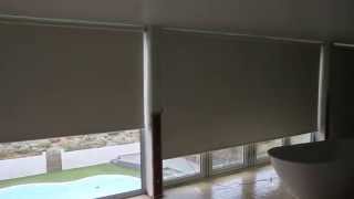 3m wide motorised roller blinds fitted to a property on Shoreham beach [upl. by Sel752]