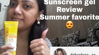 Jovees Sun Defence cream SPF 25 Fairness gel review [upl. by Westbrook421]