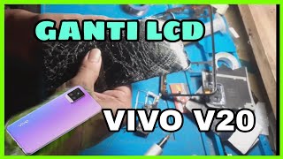 MUDAH CARA GANTI LCD VIVO V20 BAGI PEMULA [upl. by Rosmunda757]