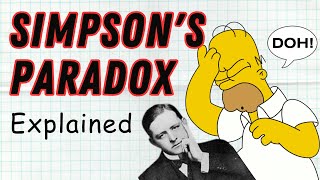 Simpsons Paradox Explained AP Statistics [upl. by Imuyam666]