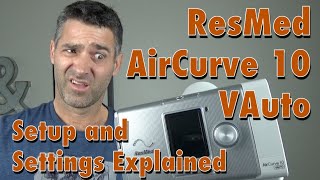 ResMed AirCurve 10 VAuto Setup Bilevel  Clinical Menu Set up and Settings Explained [upl. by Ytoc]