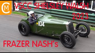 VSCC Shelsley Walsh 2023 Frazer Nashs [upl. by Dieball301]