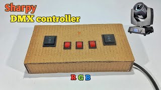 How To Make Sharpy light DMX controller at home with cardboard 🔥🔥🔥sharpy light remote kaise banaye [upl. by Eiramyelhsa176]