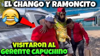 Ramoncito y chango 0te visitan al gerente capuchino EN SU CUMPLEAÑOS [upl. by Gretal]