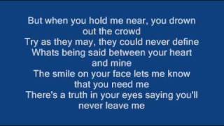 Ronan Keating  When You Say Nothing At All  Lyrics [upl. by Ahtrim]