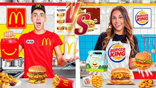 QUIEN HAGA EL MEJOR RESTAURENTE DE CARTON GANA McDonalds vs Burguer King [upl. by Assi]