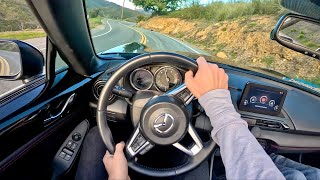 2018 Mazda MX5 Miata on E85  POV Canyon Driving Impressions [upl. by Attolrahc]