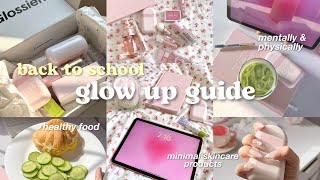 🍵🩰how to glow up for school during summer💌 Pinterest girl back to school glow up guide [upl. by Rimma991]