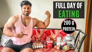 My Full Day Of Eating For Muscle Mass  200 GM PROTEIN INDIAN DIET PLAN 🇮🇳 [upl. by Zoubek]