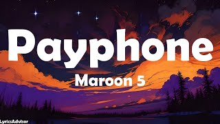 Maroon 5  Payphone Lyrics Clean Version [upl. by Hanny526]