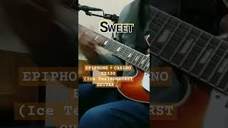 Ballroom Blitz The Sweet Guitar Cover With EPIPHONE⚡️CASINOES330 SUMBURSTICE TEA 🎸⚡🎸⚡glamrock [upl. by Gnuhc]