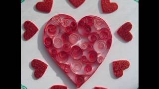 Quilling with Yoyomax12 SIMPLE VALENTINE HEART [upl. by Annaiek]