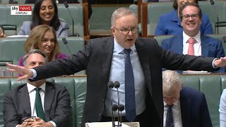 Anthony Albanese fires up at Opposition during Question Time [upl. by Mendelsohn573]