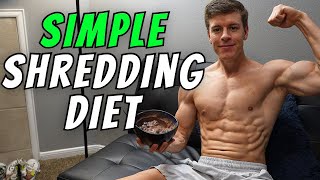 SIMPLE SHREDDING DIET  2000 Calories [upl. by Jilly]