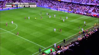 Gareth Bales Brilliant Winning Goal vs Barcelona [upl. by Sordnaxela982]