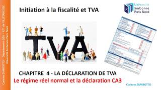 Cours de fiscalité  GEA Régime réel normal de TVA 42 [upl. by Aynnek]