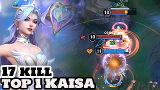 WILD RIFT CHINA top 1c Crystal Rose KaiSa Wild Rift Skin 17 kill [upl. by Ahsilaf]