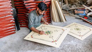 The Amazing Skills of Making Wooden Carrom Board [upl. by Ranip]