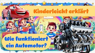 Wie Funktioniert Ein Automotor Kinderleicht erklärt wissenschaft erklärung kinder [upl. by Nancee]