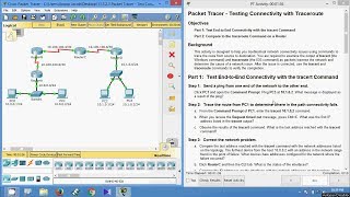 11323 Packet Tracer  Test Connectivity with Traceroute [upl. by Ahseral643]