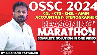 OSSC COMPLETE 💯 REASONING  All Previous Year Reasoning Questions of OSSC in one video [upl. by Albrecht627]